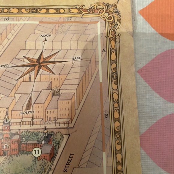 Vintage American Girl Pleasant Company Addy’s World 1864 Map - Picture 7 of 9